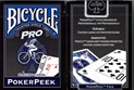 Bicycle Pro Poker Peek Blue